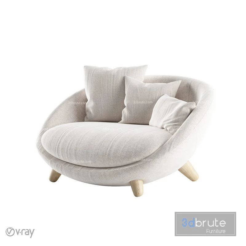 white comfort chair